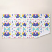 レトロ膜幾何学模様 バスタオル (バスタオル)