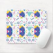 レトロ膜幾何学模様 マウスパッド (マウス)