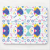 レトロ膜幾何学模様 マウスパッド (正面)