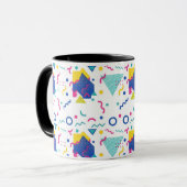 レトロ膜幾何学模様 マグカップ (正面左)