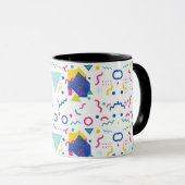 レトロ膜幾何学模様 マグカップ (正面右)