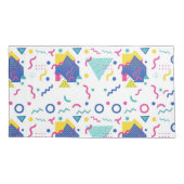 レトロ膜幾何学模様 枕カバー (裏面)