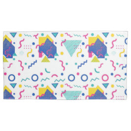 レトロ膜幾何学模様 枕カバー