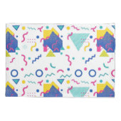 レトロ膜幾何学模様 枕カバー (裏面-左)