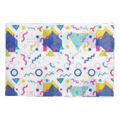 レトロ膜幾何学模様 枕カバー (裏面)