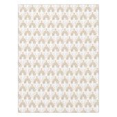 レトロ自然カラー水彩レインボーサンパターン テーブルクロス (正面)