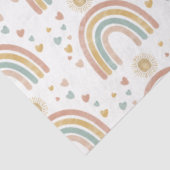 レトロ自然カラー水彩レインボーサンパターン 薄葉紙 (詳細)