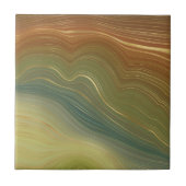 レトロ自然層 |ヴィンテージニュートラルトーンアゲート タイル (正面)