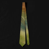 レトロ自然層 |ヴィンテージニュートラルトーンアゲート ネクタイ