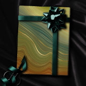 レトロ自然層 |ヴィンテージニュートラルトーンアゲート ラッピングペーパー