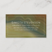 レトロ自然層 |ヴィンテージ中性瑪瑙カスタム 名刺 (裏面)