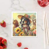 レトロ自然犬 スタンダードカクテルナプキン (インサイチュ)