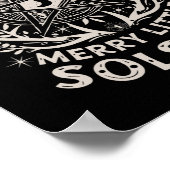 レトロ自身の小さなメリー至ユール(キリスト降誕祭)H ポスター (角)