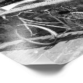 レトロ自転車はイタリア，フィレンツェ市に フォトプリント            (角)