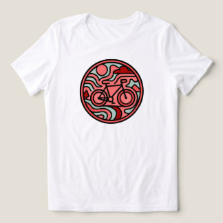 レトロ自転車 - アウトドア・アドベンチャー | ホワイト専用 トライブレンドTシャツ