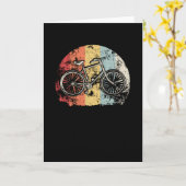 レトロ自転車 カード (黄色い花)