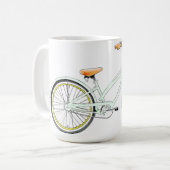 レトロ自転車 コーヒーマグカップ (正面左)