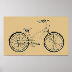 レトロ自転車 ポスター