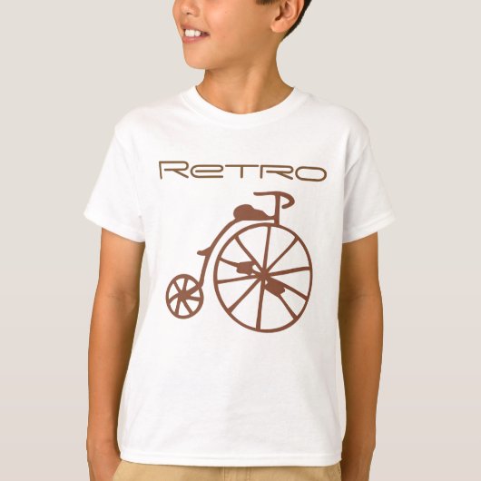 レトロ自転車 Tシャツ (正面)