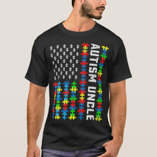 レトロ自閉症に関する米国国旗、アウティ支持 Tシャツ