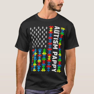 レトロ自閉症に関する認識米国国旗、アウティー教皇を支持 Tシャツ