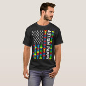 レトロ自閉症に関する認識米国国旗、アウティー教皇を支持 Tシャツ (正面フル)