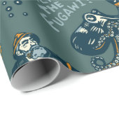 レトロ航海のをテーマにした海パターン ラッピングペーパー (ロールコーナー)