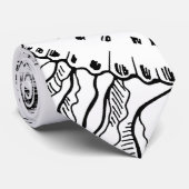 レトロ航海の模様 ネクタイ (ロール)