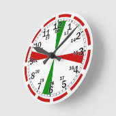 レトロ航海の無線室時計（SOSマーカー付） ラウンド壁時計 (傾斜)