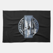 レトロ航空バッジ キッチンタオル (横)