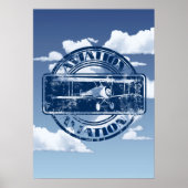 レトロ航空芸術 ポスター (正面)