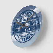 レトロ航空芸術 ラウンド壁時計 (傾斜)