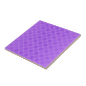 レトロ色あせた紫色の円パターン タイル (側面)