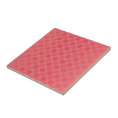 レトロ色あせた赤い円パターン タイル (側面)