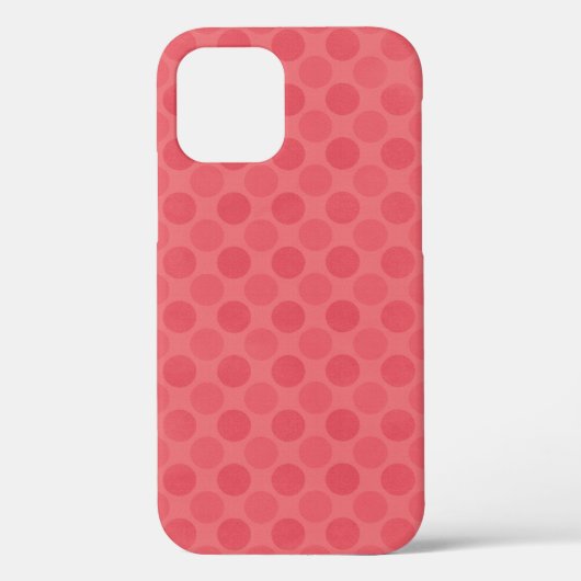 レトロ色あせた赤い円パターンCase-Mate iPhone c Case-Mate iPhoneケース (裏面)