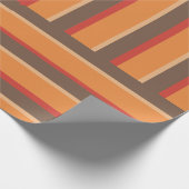 レトロ色のストライプな包装紙 ラッピングペーパー (角)