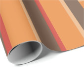 レトロ色のストライプな包装紙 ラッピングペーパー (ロールコーナー)