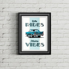 レトロ色の古いタイマー。 ポスター