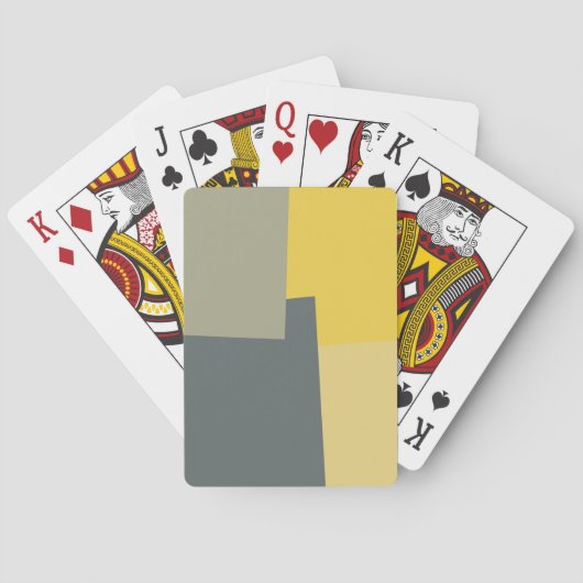 レトロ色の幾何学的パターン#5 トランプ (裏面)