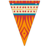 レトロ色の形 バンティングフラッグ (第1の旗)