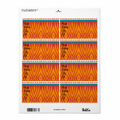 レトロ色の形 ラベル (フルシート)