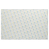 レトロ色の情報通のシカパターン ファブリック (ファットクウォーター)