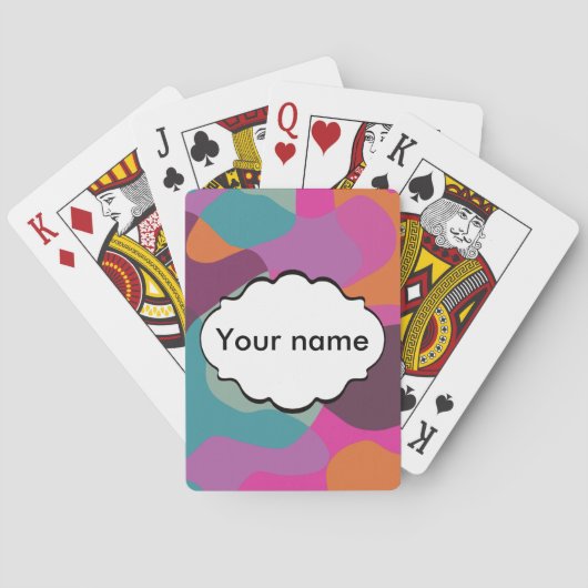 レトロ色の無秩序 トランプ (裏面)