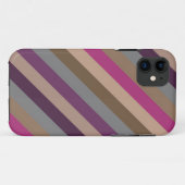 レトロ色ストライプパターン3 Case-Mate iPhoneケース (裏面(横))