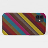 レトロ色ストライプパターン5 Case-Mate iPhoneケース (裏面(横))