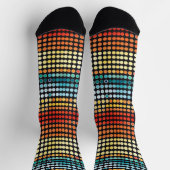 レトロ色ドット ソックス (上部)