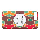 レトロ色パターンの歪められた形 Case-Mate iPhoneケース (裏面(横))