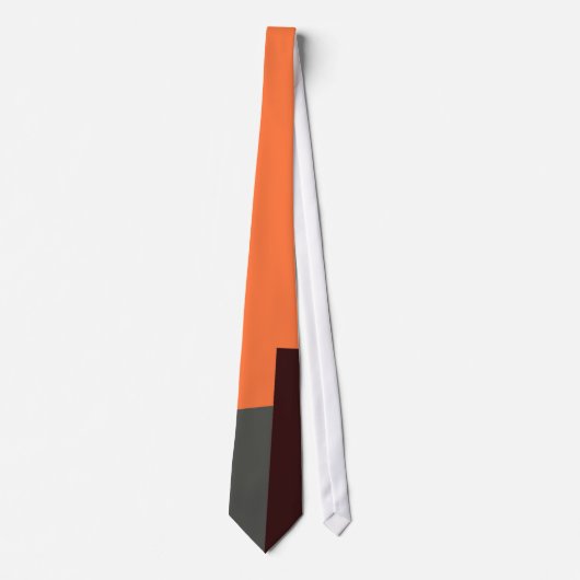 レトロ色モダン幾何学模様#5 ネクタイ (正面)