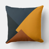 レトロ色モダン幾何学模様#9 クッション (裏面)