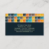 レトロ色正方形名刺 名刺 (裏面)